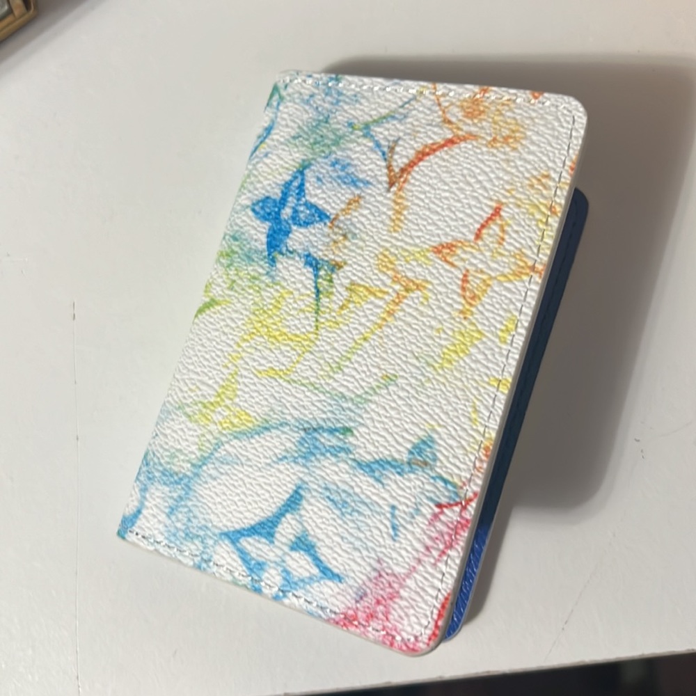 Upcycled Louis Vuitton Watercolor wallet - LIKE NEW